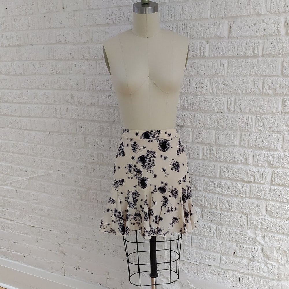 CLUB MONACO SILK SKIRT